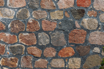 a wall of large stones