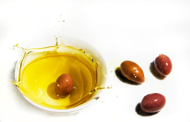 Olive in olive oil