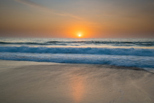 Soft Sunrise Seascape with some light cloud