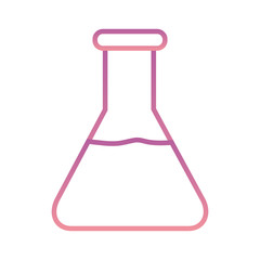 Science flask gradient style icon vector design