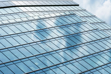 Exterior of the office buildings at day time.