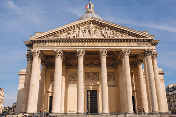 Pantheon Paris, view of the Central facade