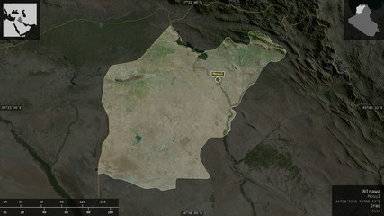 Ninawa, Iraq - composition. Satellite