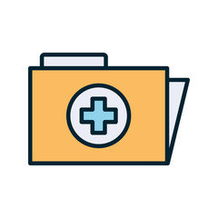 Isolated file with cross line and fill style icon vector design