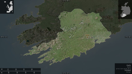 Cork, Ireland - composition. Satellite