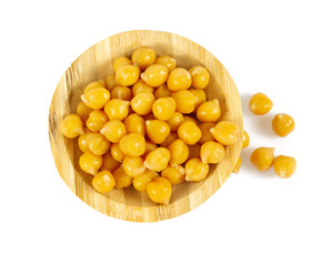 chickpeasisolated on white