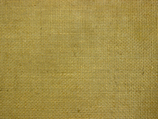 Loose fabric on the underside of the carpet.