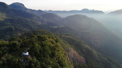 Fototapeta premium Burarama small Church photographed in Burarama, a district of the Cachoeiro de Itapemirim County, in Espírito Santo. Atlantic Forest Biome. Picture made in 2018.