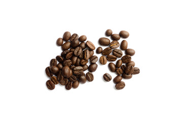 coffee beans isolated on white background
