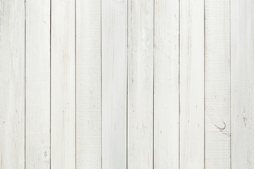 white natural wood wall texture and background seamless, Empty surface white wooden for design. - 336855308