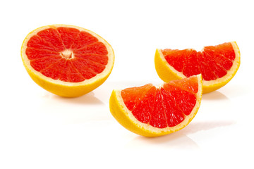 grapefruit isolated on white