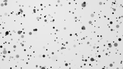 Dot white black pattern gradient texture background. Abstract  technology big data digital concept. 3d rendering.