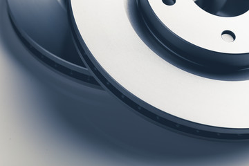 car brake discs, close-up view