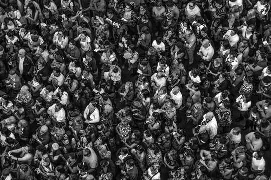 Full Frame Shot Of People Attending Mass