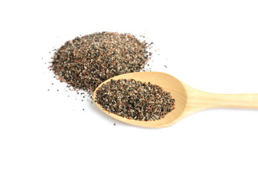 Himalayan black rock salt Kala Namak pungent-smelling condiment used in South Asia, Himalayas, Pakistan