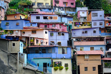 Fototapeta na wymiar View of a popular suburb in Caracas(Venezuela). 