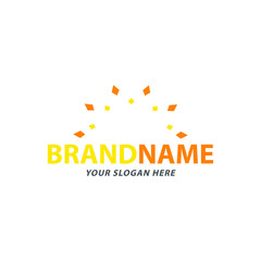 Fototapeta premium creative sun logo design, vector