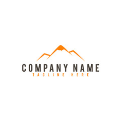 Creative Mountain Logo Design, Vector