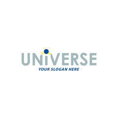 creative universe logo design, vector