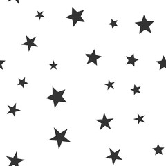 Stars seamless pattern. Vector illustration. Star icons texture background.