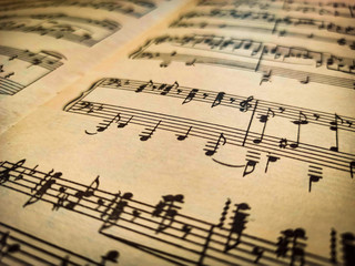 Fototapeta premium Book with notes close up