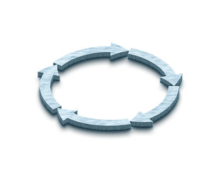 ice arrows in a 2D circle