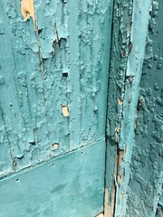 peeling paint on wood