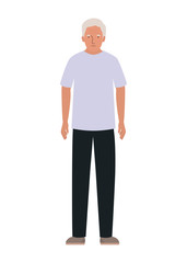 Isolated grandfather avatar vector design
