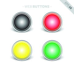 Web Button Icon Illustration, Vector