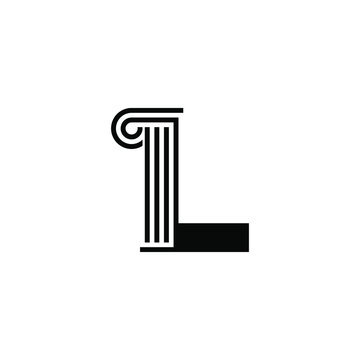 Law firm initial L Letter Logo Design