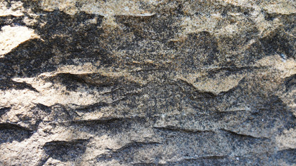 Close-up texture wild mountain stone, relief, sharp lines