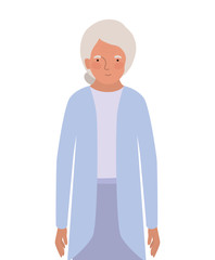 Isolated grandmother avatar vector design