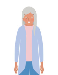 Isolated grandmother avatar vector design