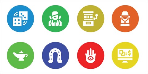 luck icon set