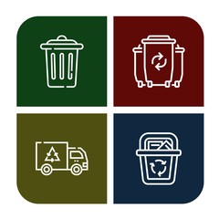 bin icon set