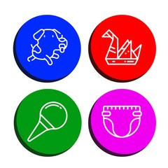 toy simple icons set