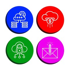 Set of download icons