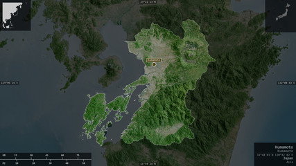 Kumamoto, Japan - composition. Satellite © Yarr65