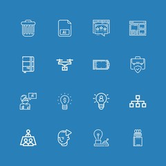 Editable 16 idea icons for web and mobile