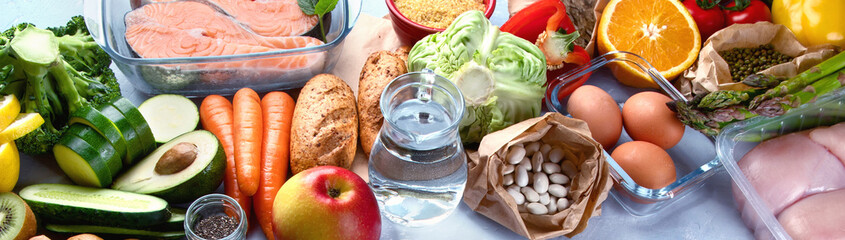 Healthy diet eating plan.