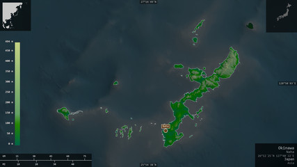 Okinawa, Japan - composition. Physical