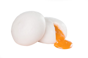 Steamed Bun isolated on white background.