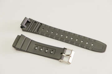 silicone watch strap object isolate on the white background