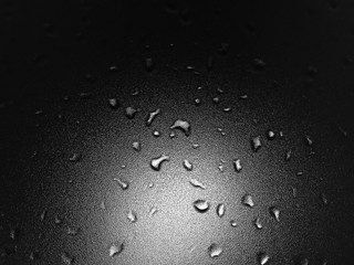 Water droplets pattern on clear glass