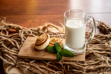 freshly baked cinnamon rolls