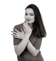 Naklejka premium Beautiful girl