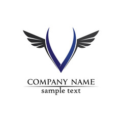  V letters business logo and symbols template