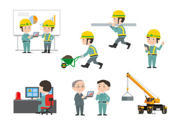 工事現場の作業員