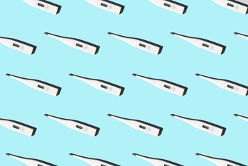 thermometer pattern with graphic shadow