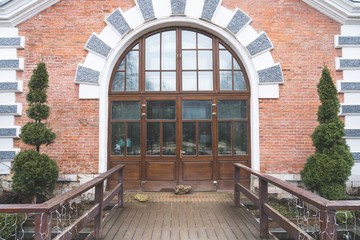 Obraz premium Russia, Moscow, March 8, 2020, Apothecary garden, Botanical garden at the Moscow state Institute